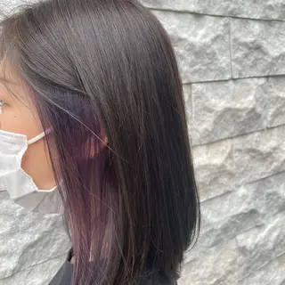 ミディアム カラー 北川 智海のヘアスタイル