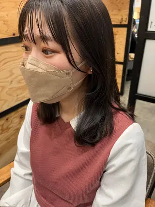ロング カラー パーマ ヘアアレンジ メンズ キッズ ネイル マツエク・マツパ アイブロウ 久木原 ゆりのヘアスタイル