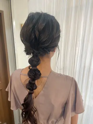 ロング ヘアアレンジ KURIA‪‪/ブリ ーチ/ダブルカラーのヘアスタイル