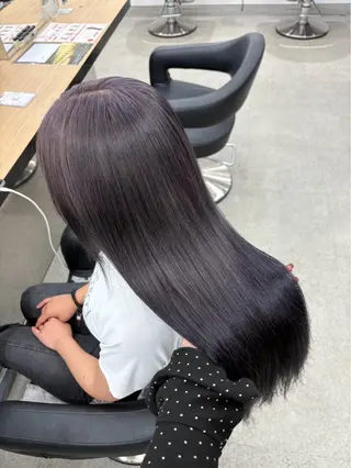 ロング miku/ラベンダー 透明感カラー🪻❤︎のヘアスタイル