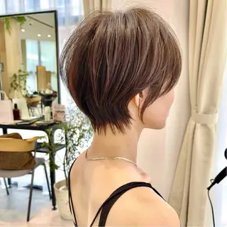 ショート カラー ショート上手い人/ 銀座/なかじのヘアスタイル