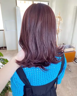 ミディアム カラー ヘアアレンジ ひなの .のその他イメージ
