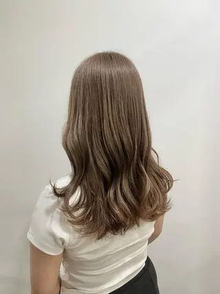 ロング カラー たなか もえなのヘアスタイル