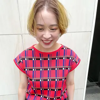 ショート カラー パーマ ヘアアレンジ メンズ キッズ ネイル マツエク・マツパ tatsumi/ボブ ウルフ/レイヤーのヘアスタイル