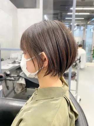 ショート カラー レイヤー× 顔まわり/MIUのヘアスタイル