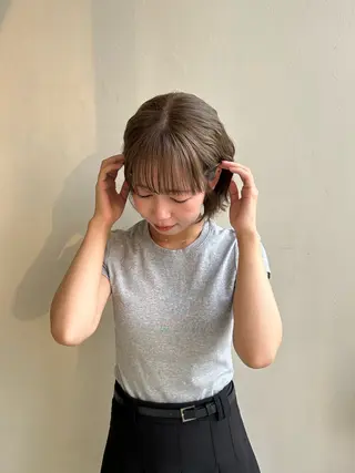 ミディアム 山口 朔弥のヘアスタイル