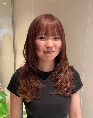 セミロング カラー レイヤー/縮毛矯正 🪄chihiroのヘアスタイル