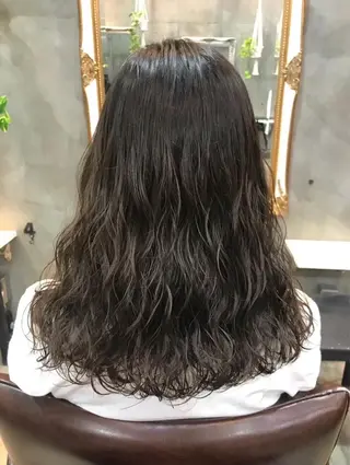 セミロング パーマ 髪質改善 曳舟FUKUDAのヘアスタイル
