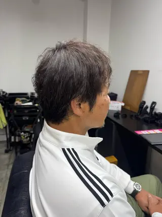 ミディアム メンズ 林 真那のヘアスタイル