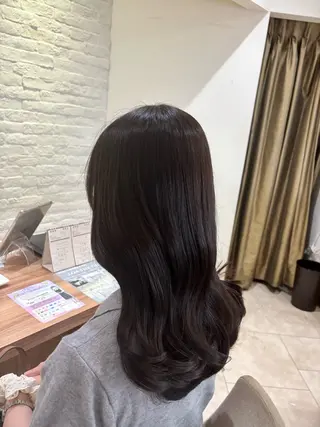 セミロング 真野 じゅんなのヘアスタイル