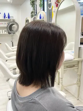 セミロング 町田 あみのヘアスタイル