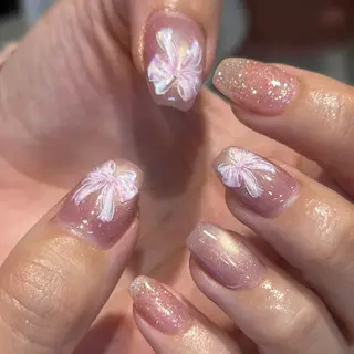 ネイル yume 大人ガーリーネイルのネイルデザイン
