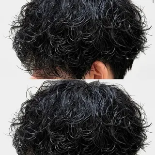 パーマ メンズ 安部 真弘のヘアスタイル