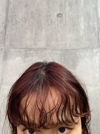 ミディアム 🐩透明感ミルクティ ーピンクニイナ🐩のヘアスタイル
