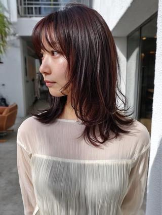ミディアム 森尾 鷹矢のヘアスタイル
