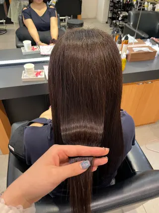 セミロング KAREN(ému) 伏見/カットモデルのヘアスタイル