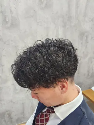 パーマ 🇰🇷ダウンパーマ 毛流れヘア🪽藤原のヘアスタイル