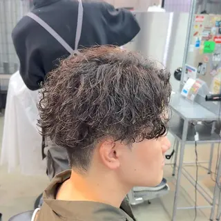 ミディアム パーマ ヘアアレンジ メンズ MENIN メンズ サロン 望月 涼太のヘアスタイル