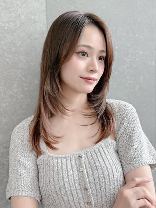 ミディアム ✨ミディアム レイヤーハルキのヘアスタイル
