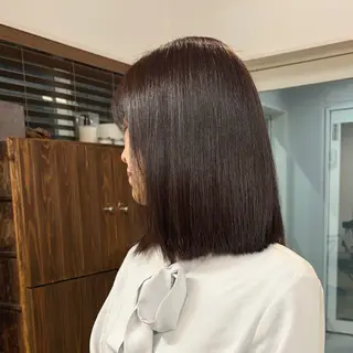 ミディアム カラー カット強化中🤎 原亜希子のヘアスタイル