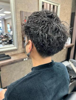パーマ メンズ 田中大 パーマ/メンズカットのヘアスタイル