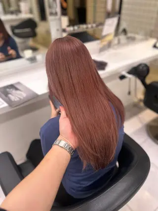 セミロング カラー パーマ ヘアアレンジ メンズ 🦋縮毛/レイヤ ー/透明感カラー🦋のヘアスタイル