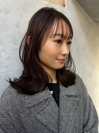 ミディアム ボブ×レイヤーカット 透明感カラー/Fuuのヘアスタイル