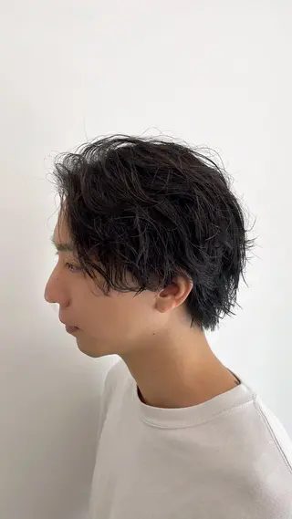 ミディアム パーマ メンズ 🏆メンズヘア特化 🥇代表りんぺーのヘアスタイル