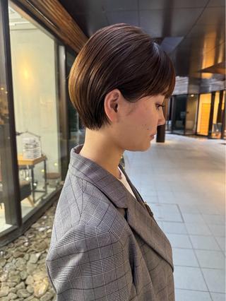 ショート カラー ショートカット募集中 🤍harunaのヘアスタイル