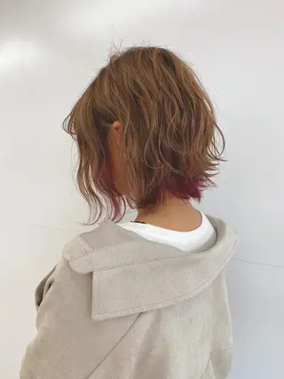 ショート カラー 小顔カット/艶 カラー特化♡MIHOのヘアスタイル