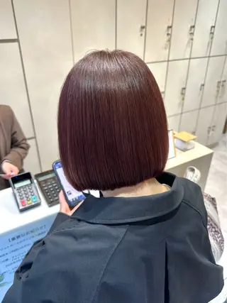 ミディアム 美髪矯正/渡辺 りんのヘアスタイル