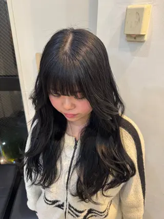 カラー ヘアアレンジ minto/ パーマモデル募集中のヘアスタイル