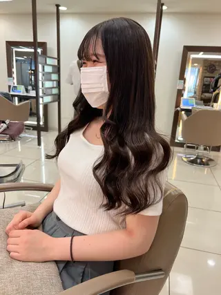 ロング 馴染ませNo.1🧃 エクステ・アレンジのヘアスタイル