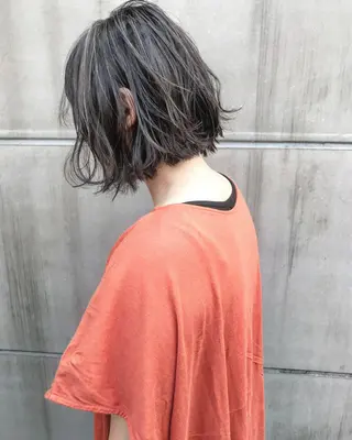 ショート カラー 【渋谷で人気】艶髪× 髪質改善/ツヤカラーのヘアスタイル