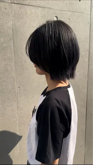 ミディアム 艶カラー/ショート ボブ/TOSHIKIのヘアスタイル