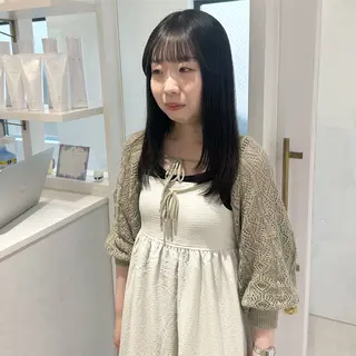 セミロング カラー パーマ お洒落パーマ/ 艶カラー/michiのヘアスタイル