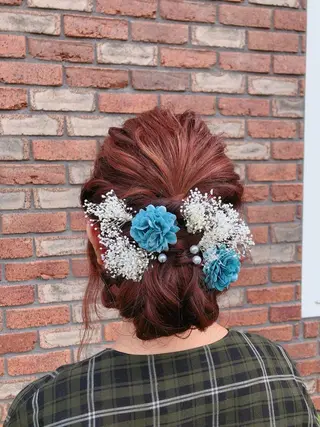 セミロング やました りなのヘアスタイル