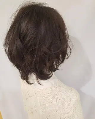 ミディアム 美谷添(ミヤゾエ) まどか大人ヘアサロンのヘアスタイル