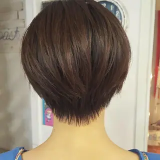 ショート カラー 韓国風レイヤーカット 上手く丁寧早い/マツのヘアスタイル