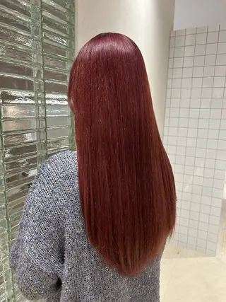 ロング カラー ヘアアレンジ メンズ ‎透明感×艶髪 ‎🫒maki🎀のヘアスタイル