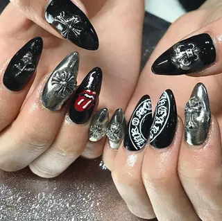 ネイル 渋谷/チップ長さ出し 👑アプレgel-xのネイルデザイン