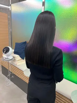 ロング ヘアアレンジ パーマ カラー 【ヘアケア特化型】 newi天王寺のヘアスタイル