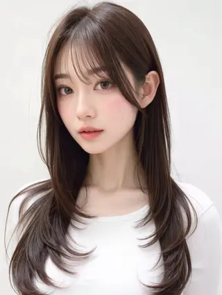ロング ️韓国ヘア/レイヤー カット❤️Yūkaのヘアスタイル