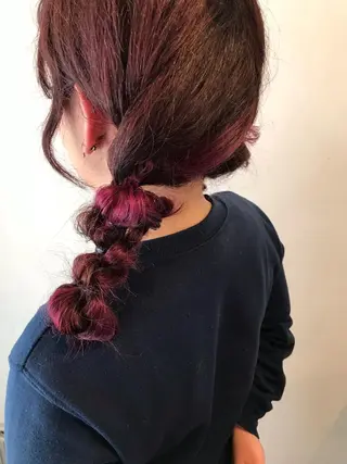 ロング カラー ヘアアレンジ mayo 🐄🌈のヘアスタイル
