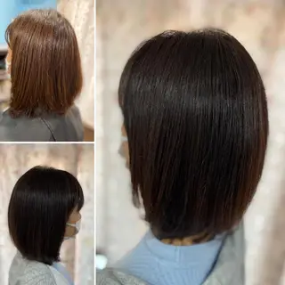 ミディアム くせ改善師 髪質改善師ゴトウのヘアスタイル