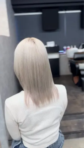 ミディアム hair &eye LAWE.店長のヘアスタイル
