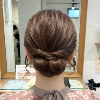 ミディアム ヘアアレンジ シャドウパーマモデル セイノチヒロのヘアスタイル