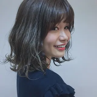 ミディアム カラー 山中 直輝のヘアスタイル