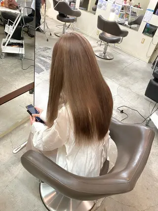 ロング ウチダ ユウヤのヘアスタイル