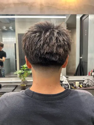 ショート メンズ 【明大前フェード/ メンズパーマ/岳】のヘアスタイル